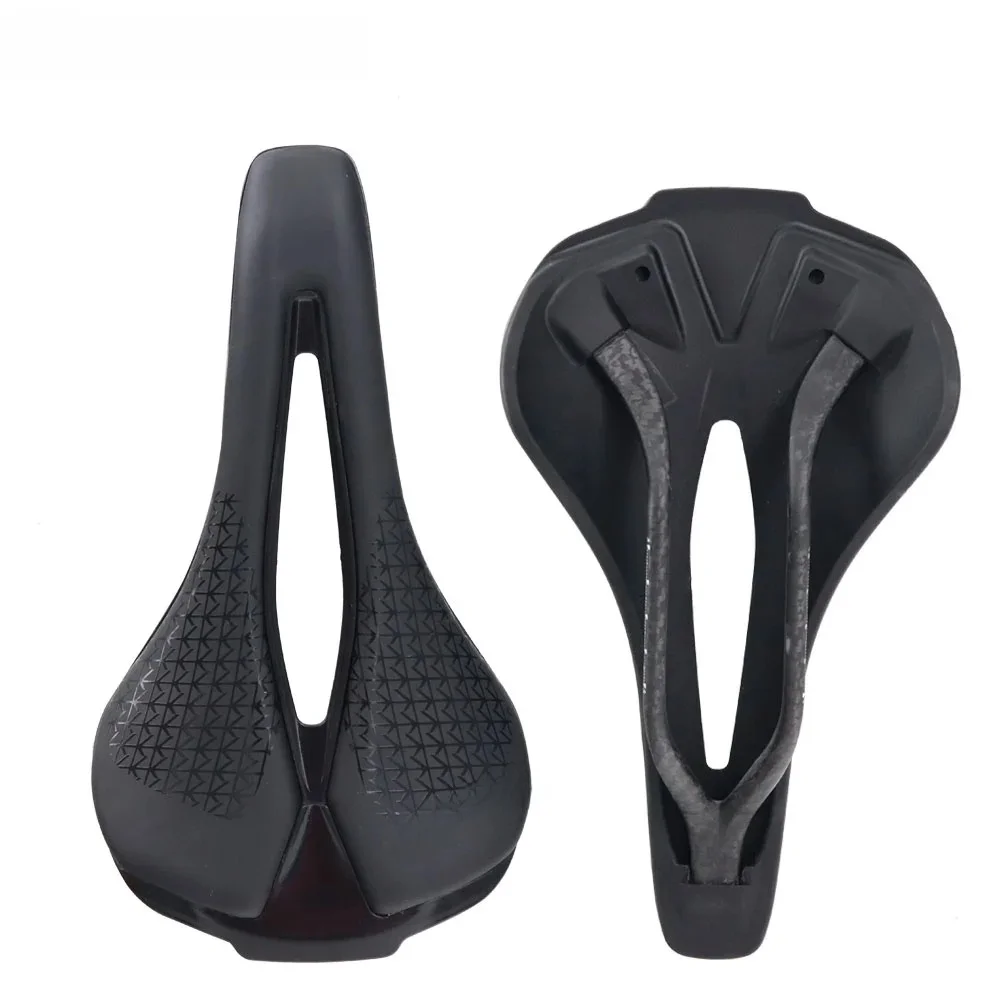 AliExpress NONE New Design Hollow LightWeight Full Carbon Fiber Bow EVO Sponge Mtb Road Bike Seat Cushion Bicycle Saddle