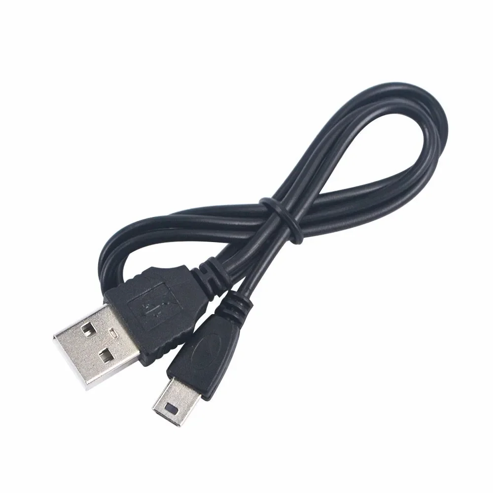 1/2/5 sztuk 80cm uniwersalny Mini USB 5 Pin kabel do transmisji danych 5Pin ładowania przewód ładowarki kable do MP3 MP4 odtwarzacz stary aparat telefoniczny nawigacja samochodowa GPS — zdjęcie produktu 5