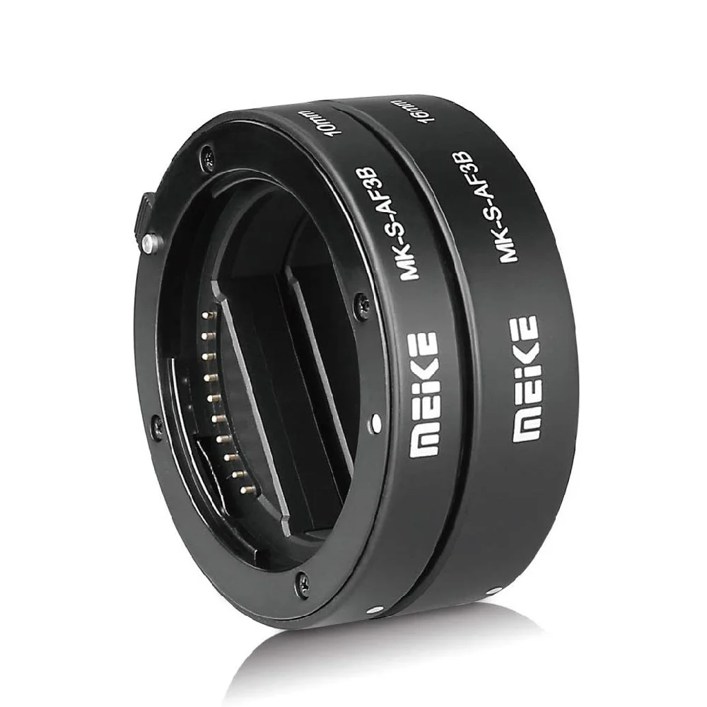 Meike MK-S-AF3B Auto Focus Macro Extension Tube Ring for Sony E Mount A7 A7II NEX-3 NEX-5 NEX-6 A6600 A5000 A6000 A6100 A6300 A9