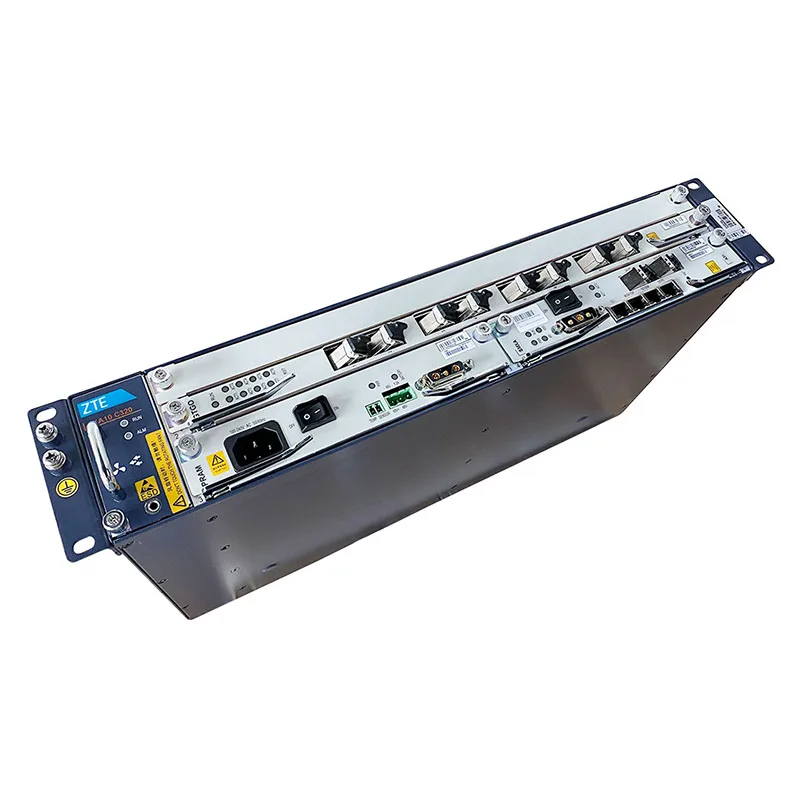 ZXA10 C320 OLT GPON OLT chassis with SMXA/3 10GE GTGO C++ Interface Board with 16 Port C++ SFP Module GTGO AC pram 220v