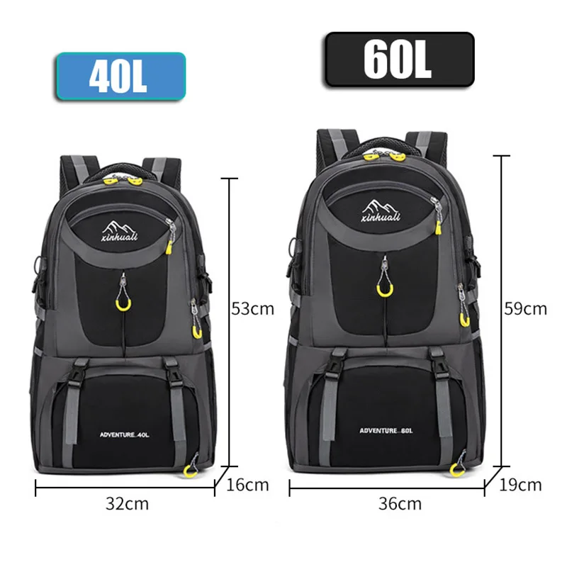 Mountaineering Bag Outdoor Men\'s Large Capacity Outdoor Camping Hiking Backpack Men Lightweight Luggage Bag Travel Backpacks