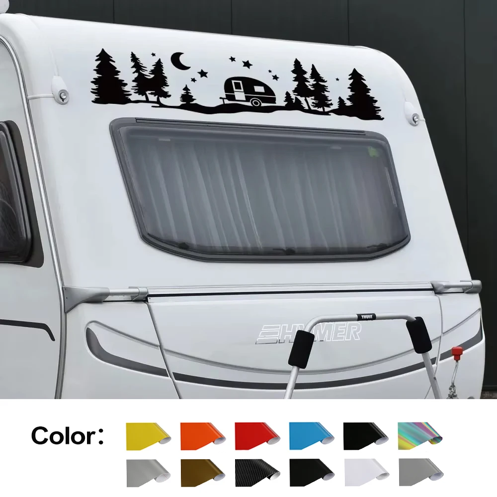 

Графические наклейки для автодомов, коневозов, караванов, кемперов, автомобилей, виниловые декоративные наклейки для кузова, аксессуары для автотюнинга