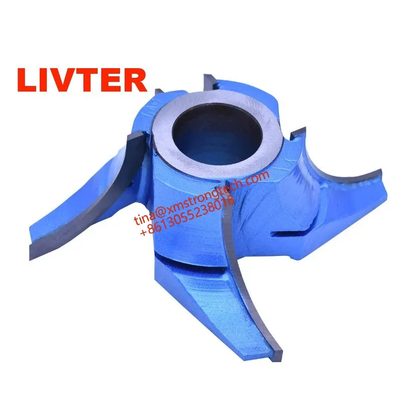 Wood Spindle Moulder Cutter 1/4 Round Over Router Bit 4 Wings Carbide Corner Rounding Cutter for Woodworking Milling Machine
