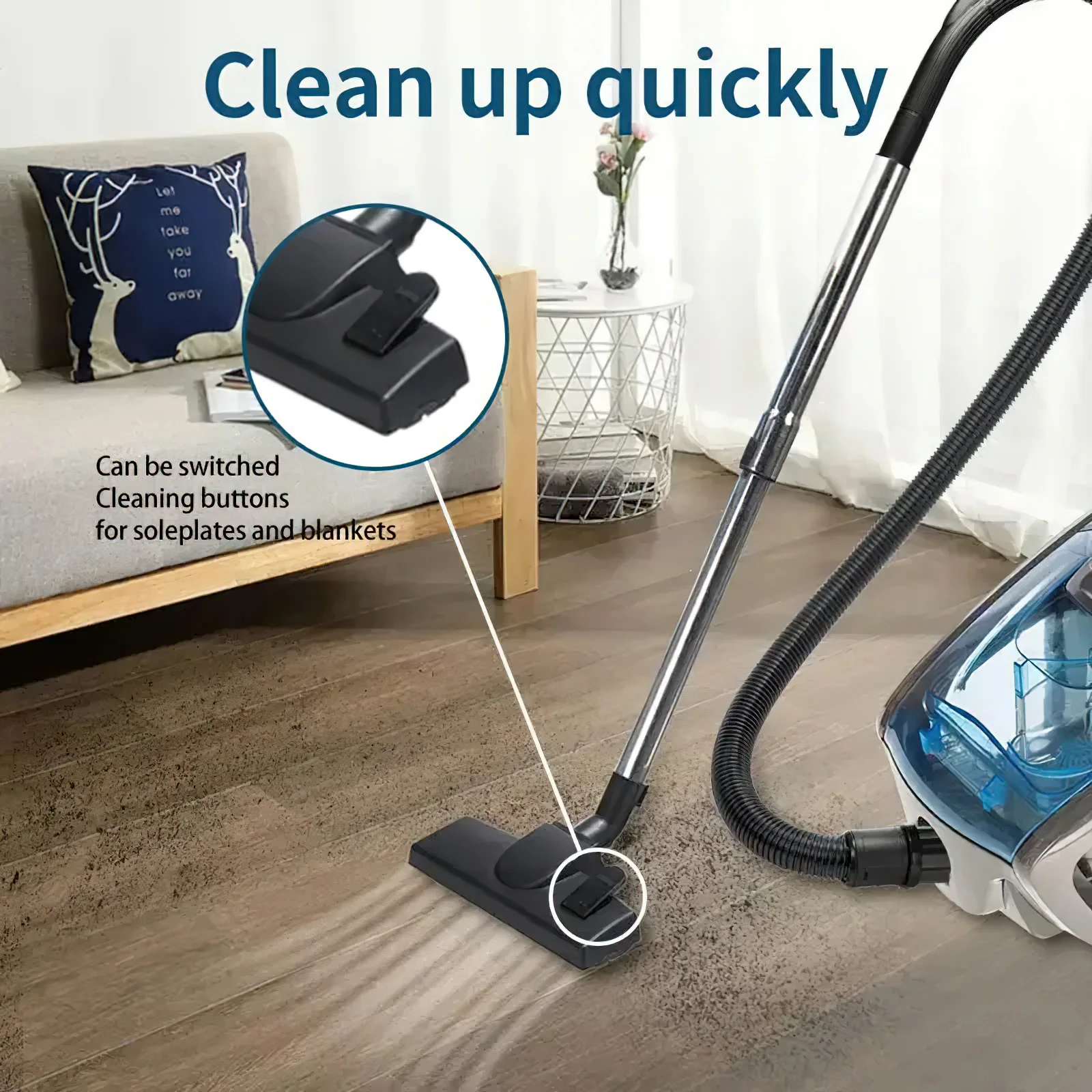 2500W Bagless Canister Vacuum clean multi-cyclonic Filtration cored Vacuum for Hard Floors Carpets FET Hair