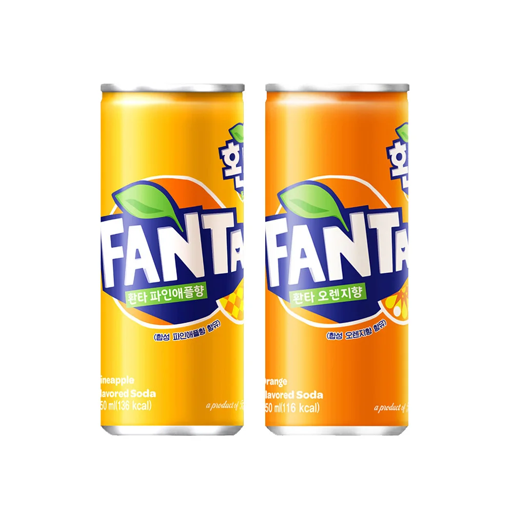 Fanta orange 15 pineapple 15 250ml 30 cans