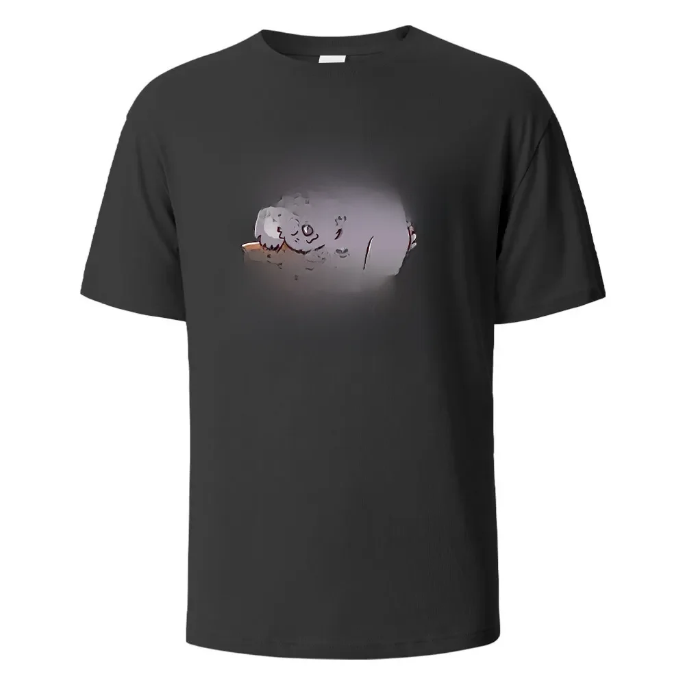 T-shirt imprimé The Sleep pour hommes et femmes, 100% coton, t-shirts surdimensionnés, décontracté, été