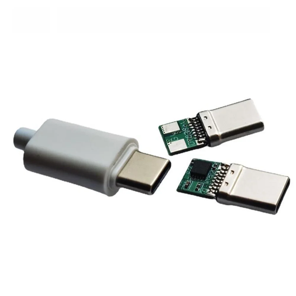 5A PD/QC Decoy Board Fast Charge 5V 9V 12V 15V 20V moduł PD 2 3.0 DC kabel wyzwalający USB Type-C wtyczka męska QC4 złącze ładowania — zdjęcie 2