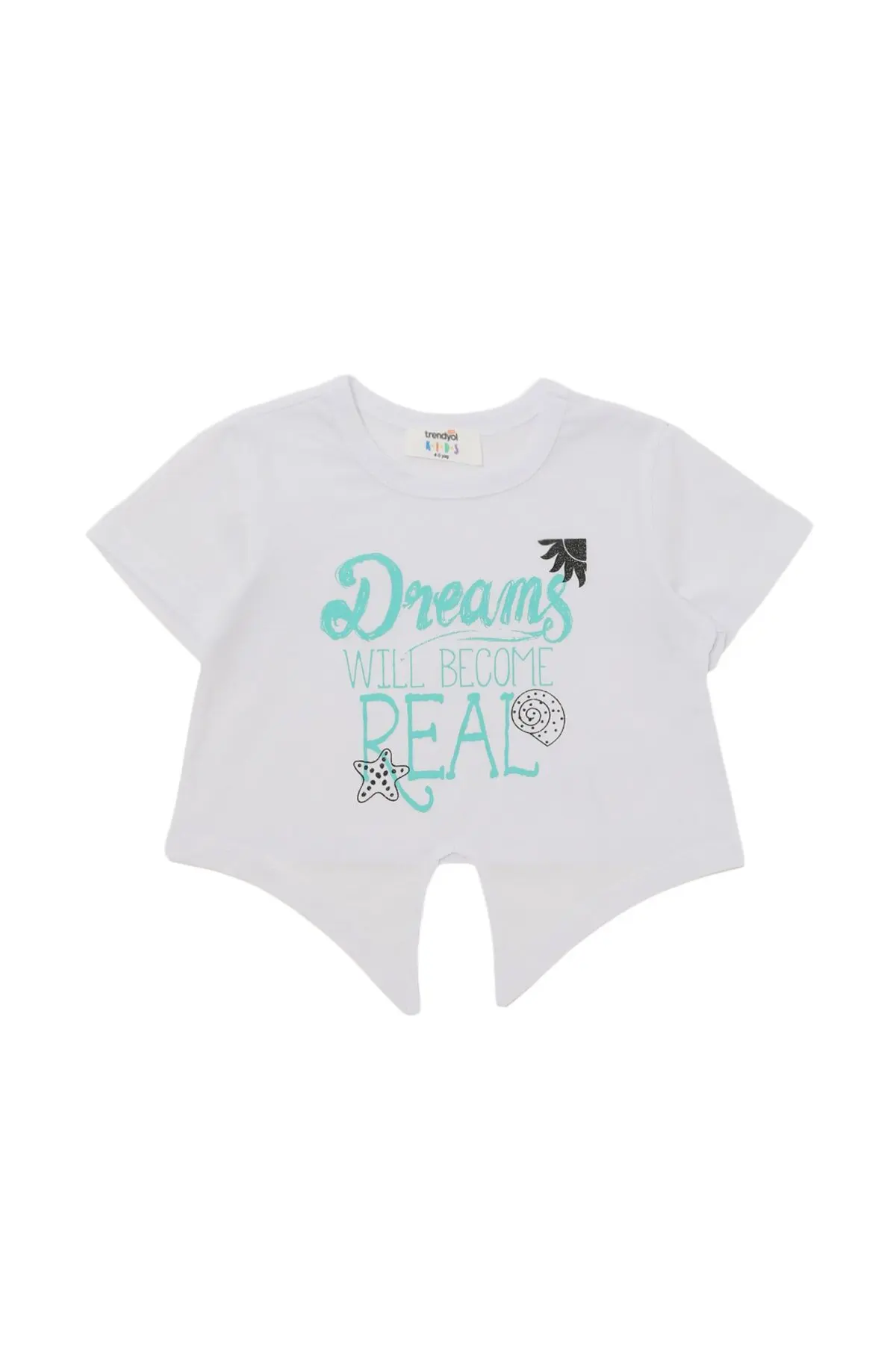 Kaus Rajutan Anak Perempuan Gambar Putih