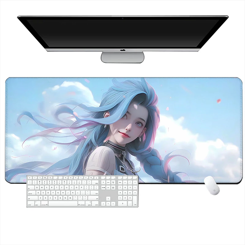 Arcane Computer Mat Custom Mouse Pad Gamer Desk Protector Table Pads Anime Rug Pc Accessories Gaming Mousepad Deskmat Jinx Mats