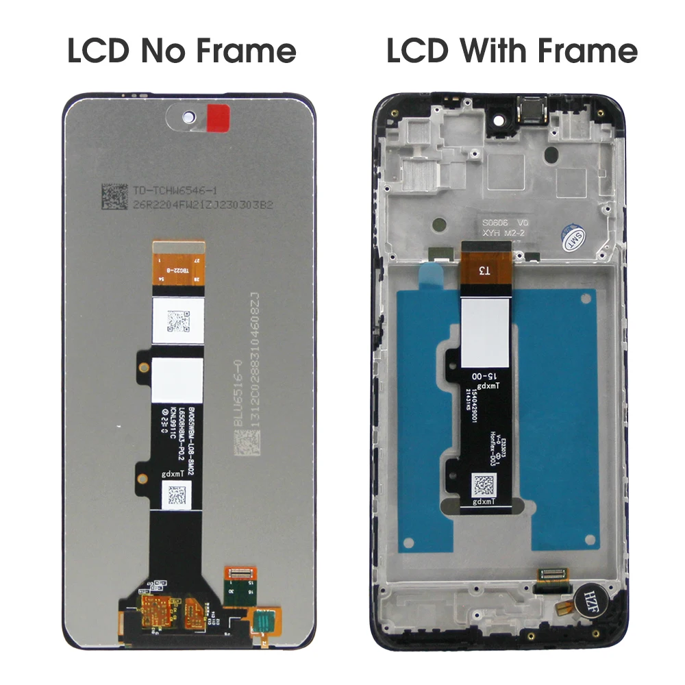 Per Motorola Moto E32 Display LCD Touch Screen Digitizer Assembly sostituzione per Display Moto E32 con cornice