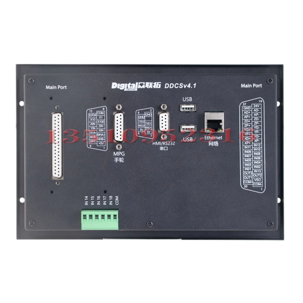 Ddcs V4.1 Cnc Control System 3 Axis 4 Axis Engraving Machine Controller Kit Z Axis Probe 500k G Code Pulse Support Servo Spindle