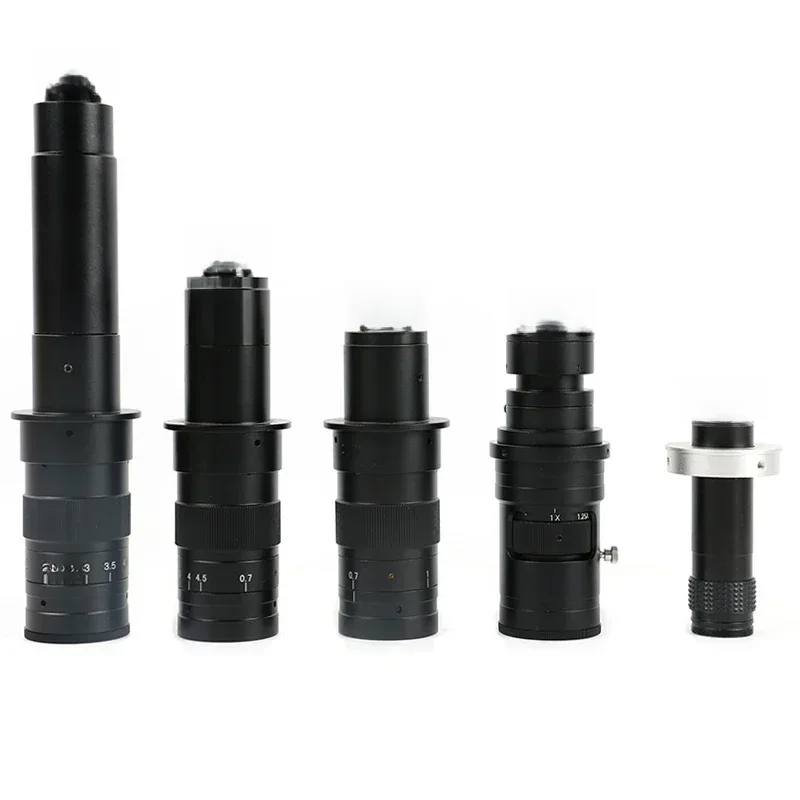 Einstellbares 180X 120X 300X 200X 130X Zoom C-Mount-Objektiv 0,7X~4,5X Vergrößerung 25mm für HDMI USB Industrie-Videomikroskopkamera