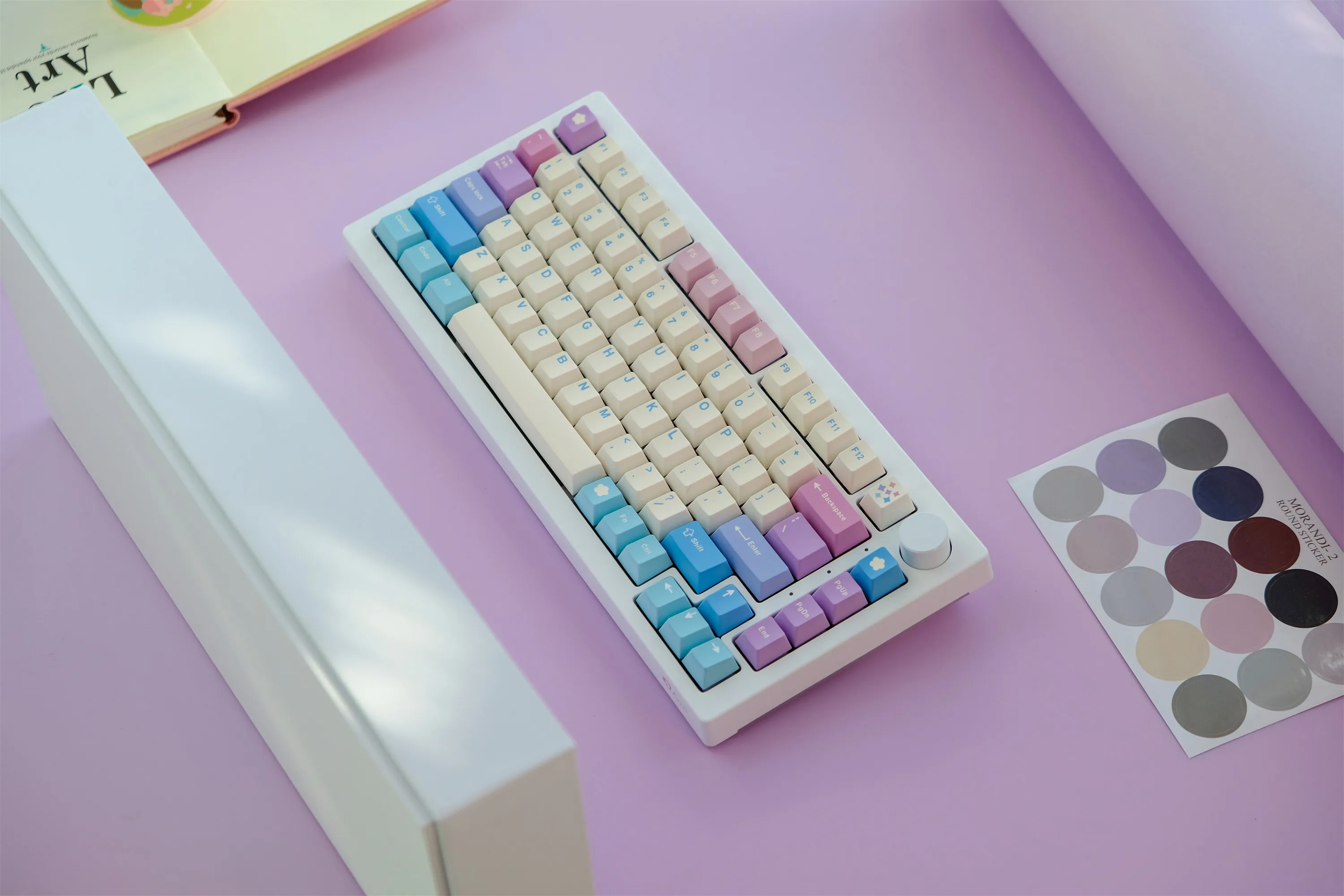 GMK Hoàng Hôn Keycap, 129 Phím Keycaps PBT Anh Đào Hồ Sơ Nhuộm-Tiểu Cá Tính GMK Keycaps Cho Bàn Phím Cơ