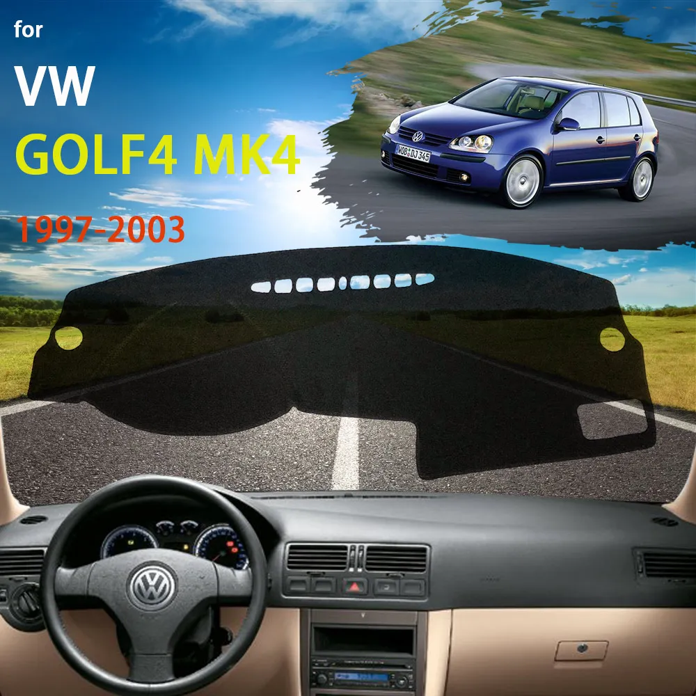 

Чехол для приборной панели, защитная накладка для Volkswagen VW Golf 4 MK4 1997 ~ 2003 1J, автомобильные аксессуары, приборная панель, Солнцезащитный ковер, защита от УФ-лучей 2002