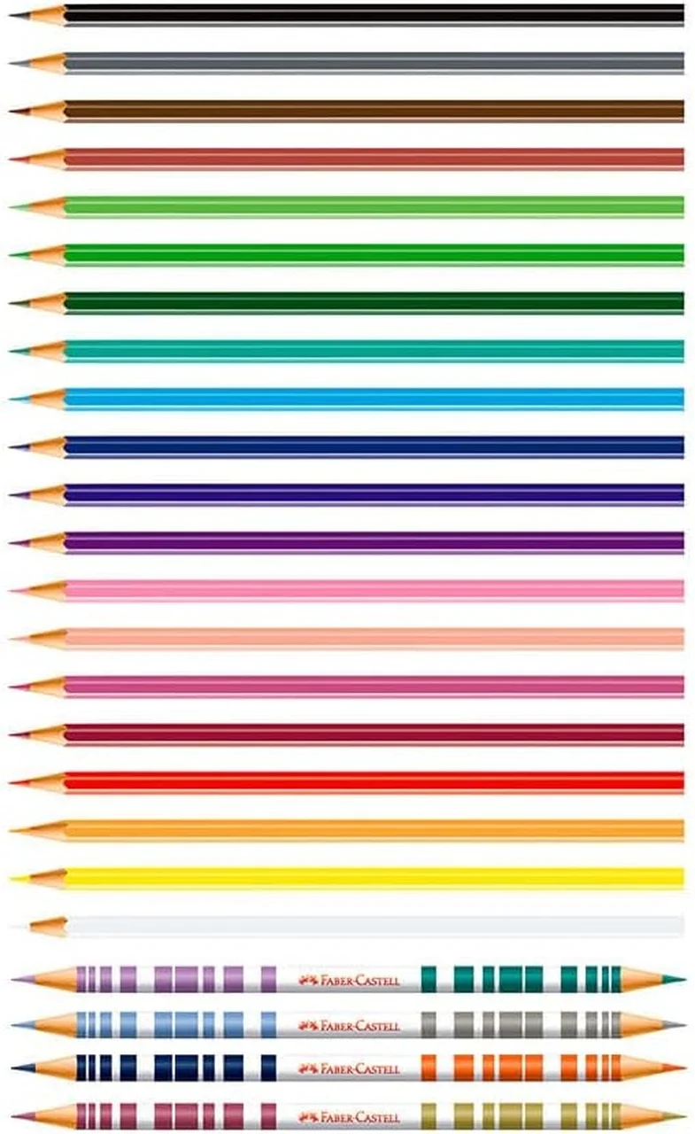 24 Colors Color Lapis 4 Bicolor Faber Castell