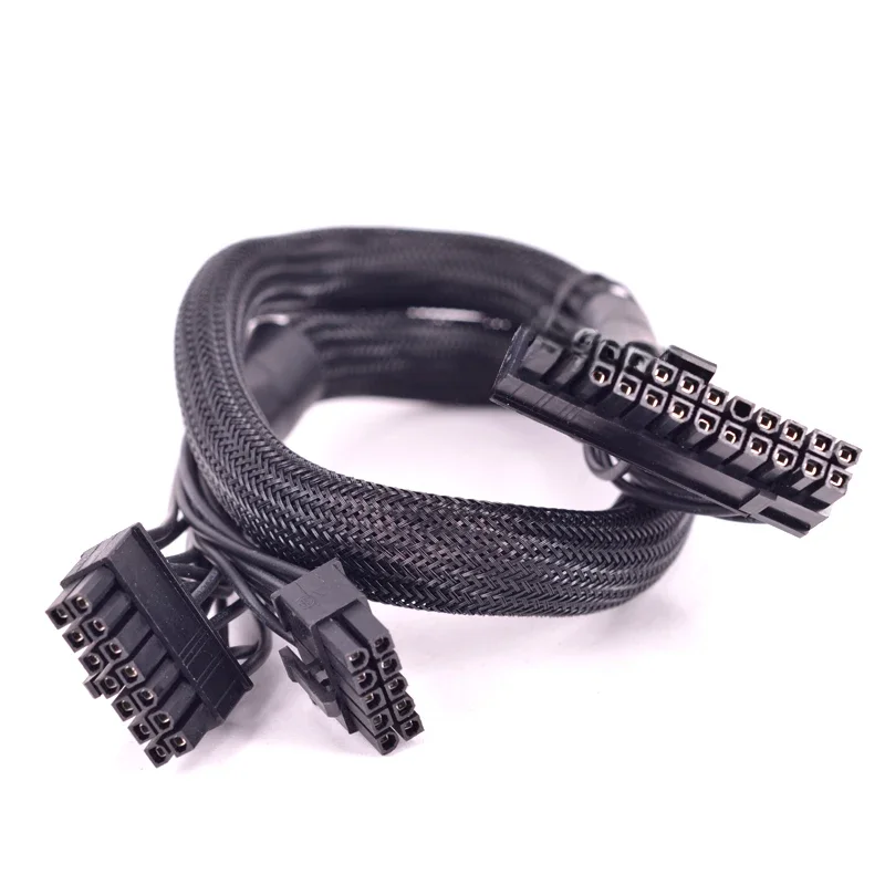 14pin + 10Pin do 24 Pin ATX kabel zasilający typu 3 20 + 4 Pin PSU tuleja do korsairu HX1200i HX1000i HX850i HX750i — zdjęcie produktu 7