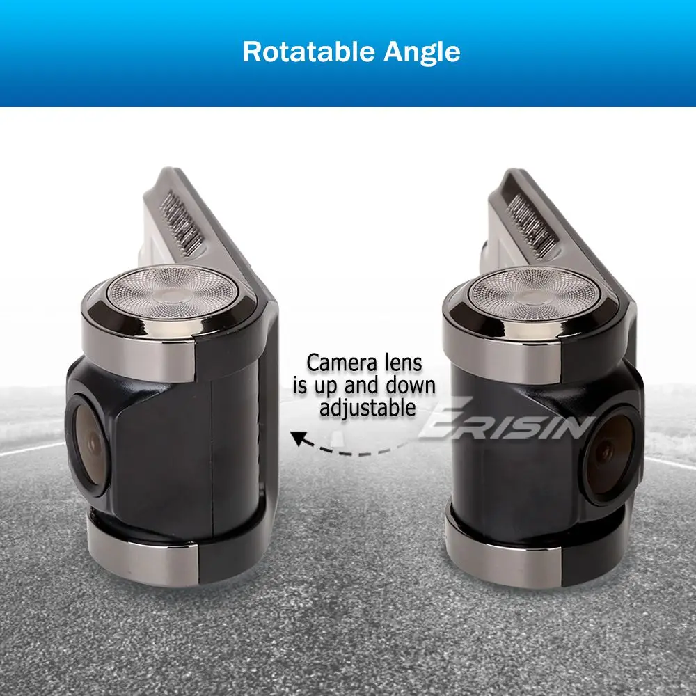 Erisin ES670K كاميرا سيارة HD 1080P داشكام مسجل DVR داش كام سيارة USB DVR حلقة تسجيل كاميرا السيارات كاميرا السيارة #6