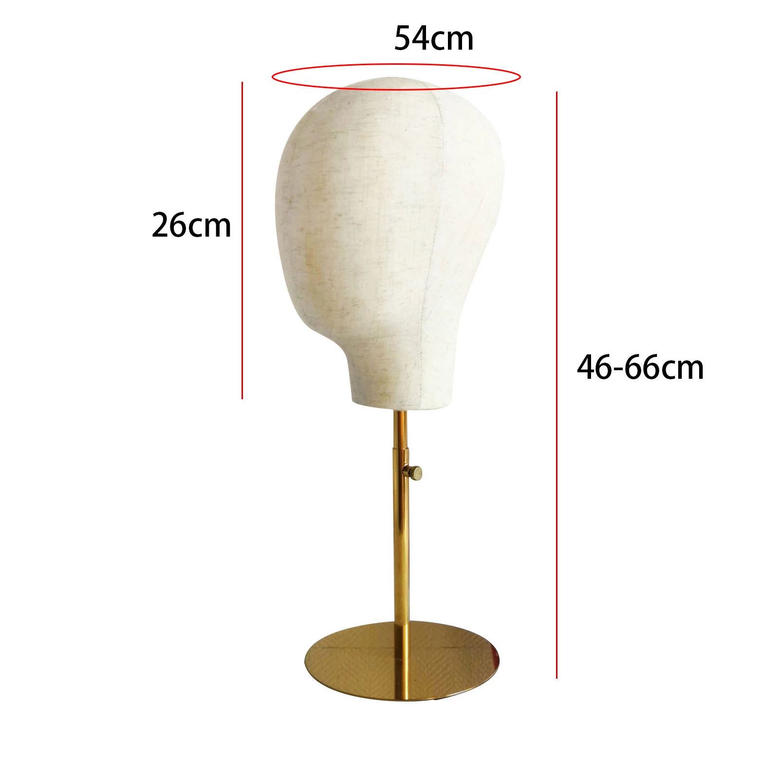 Oefenpop Hoofd Verstelbare Ronde Metalen Base Display Houder Voor Headset Hoofdtelefoon Hoofddeksels