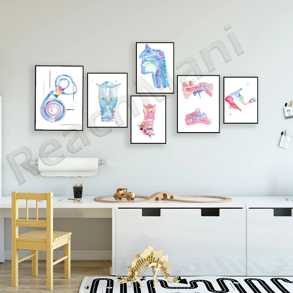 ENT، فن تشريح الأذن الداخلية، فن أمراض الكلام، هدية SLP، ملصق هدية لعلم الحنجرة والأذن والحنجرة بشعار العلاج المعالج #4