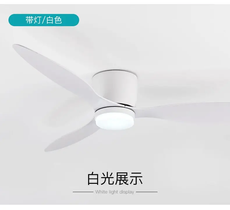 42 52 inch plafondventilatoren met verlichting led 3 kleuren 6 snelheden DC-motorventilatoren afstandsbediening lage vloer decoratieve ventilatoren met verlichting