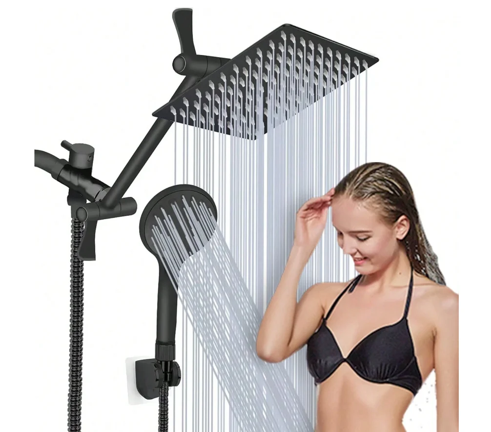 High Pressure Handheld Rain Shower Head Set