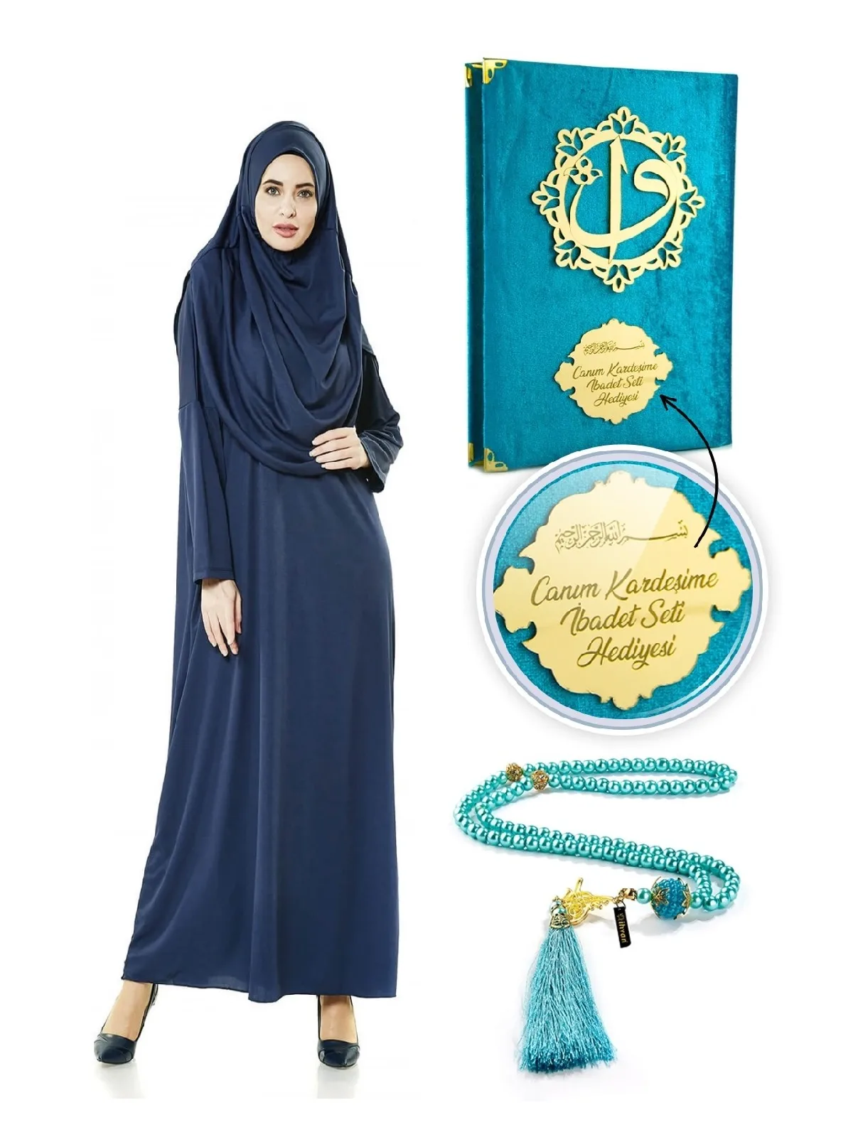 Personally Religious Gift Set Prayer Dress Set Navy Blue