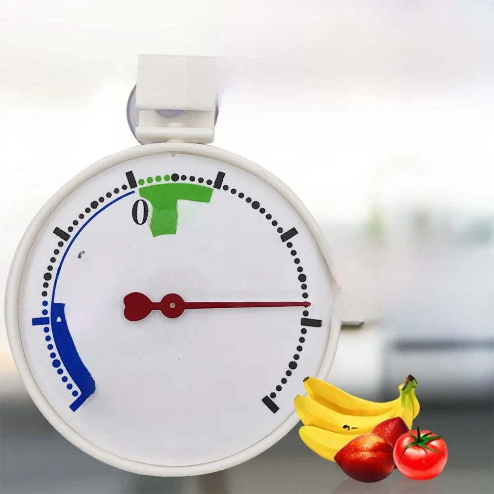 Geladeira Freezer Termômetro com Ventosa, Medidor de Temperatura, Uso Doméstico, Cozinha Acessório,