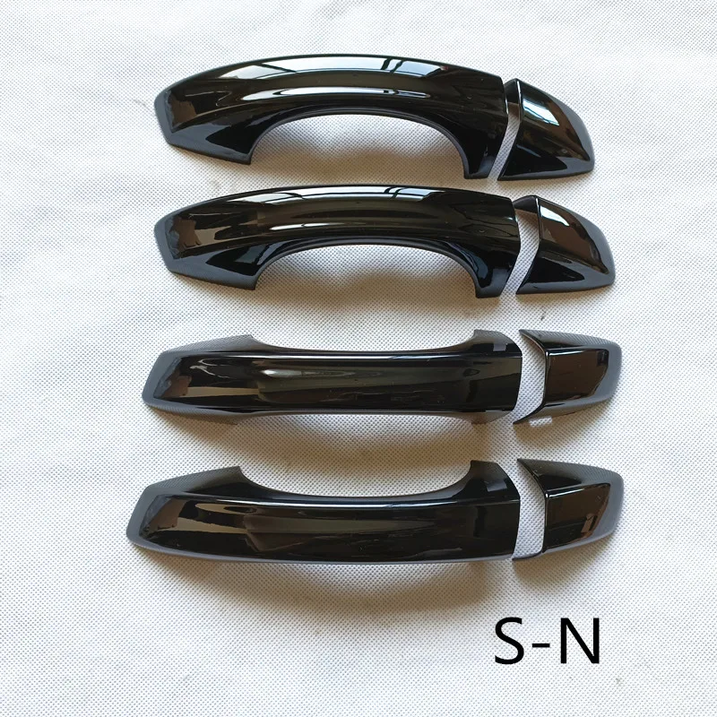 For Skoda Fabia 3 iii MK3 NJ nj3 2015 2016 2017 2018 2019 2020 Accessories Door Handle Cover Trim Plastic Gloss Black