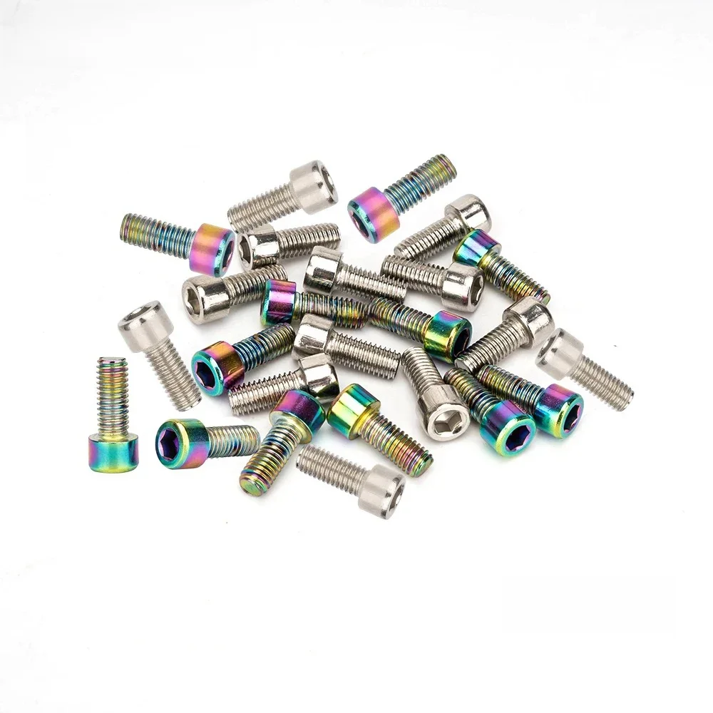 AliExpress ZTTO 2pcs 10pcs MTB Road bike Water Bottle Cage Headbolts Hex Socket Screws M5*12mm Cycling Bottle Holder Screws Cup head screws