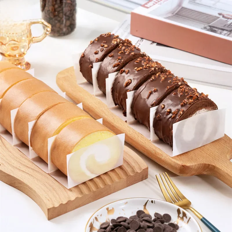 Papier séparateur de rouleau de gâteau, 100 pièces, papier d'emballage de bordure suisse, qualité alimentaire, pain, four à gâteaux, poêle de cuisson, papier résistant à la graisse