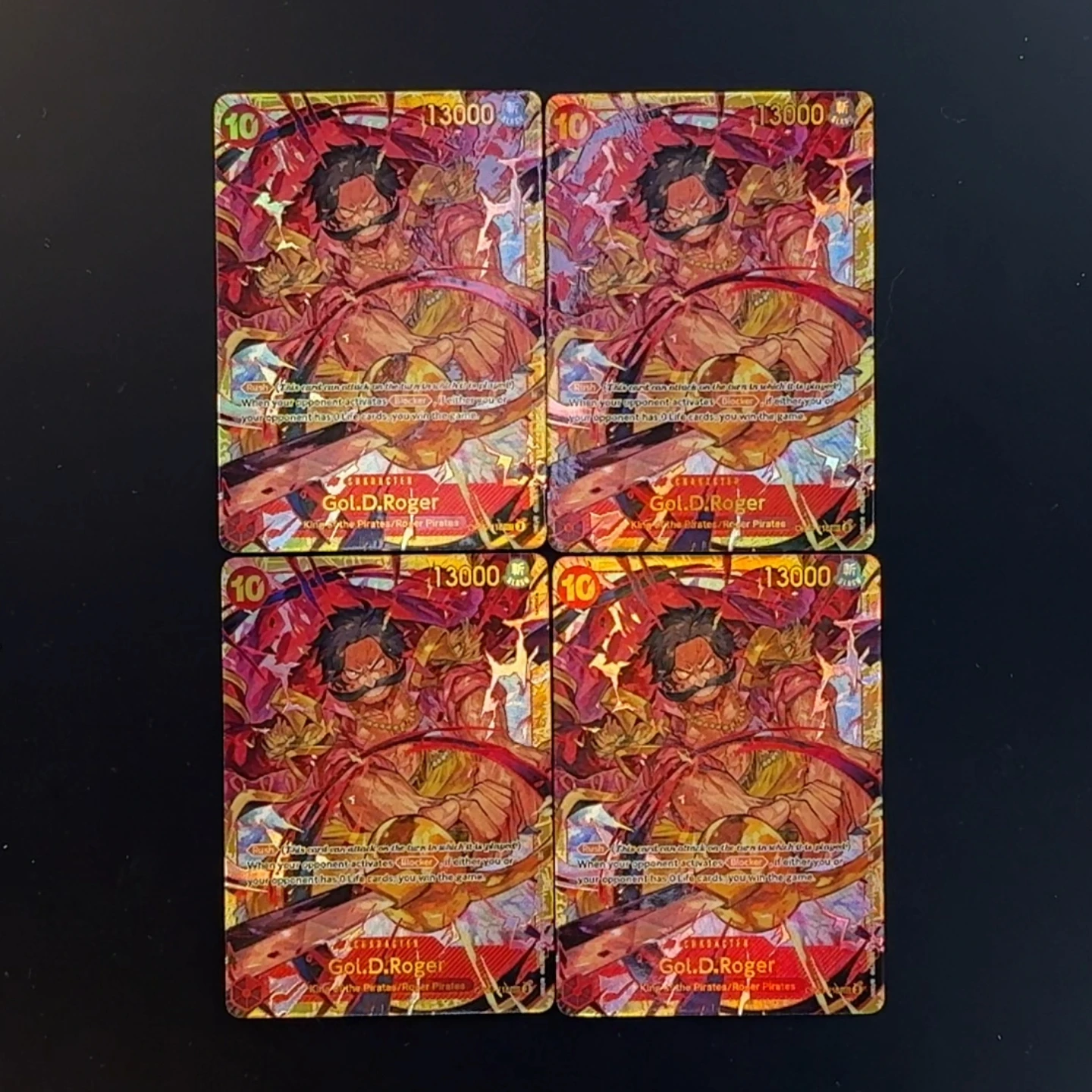 

Коллекционная карта One Piece TCG OPCG на английском языке OP09-118 Gol.D.Roger Secret SEC, 10 Cost, с текстурой Крокодила, фольгированная, аниме-карта