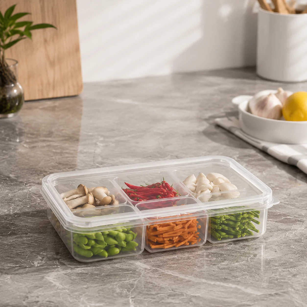 กล่องเก็บอาหารแบบ 6 ช่องสำหรับ - Meal Prep Frozen Food บทวิจารณ์และราคา