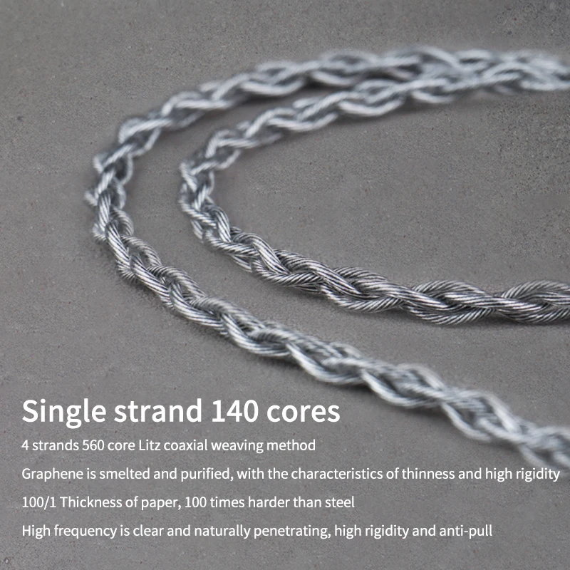 Bgvp f5 mmcx cabo de atualização 4 vertentes 560 núcleos monocristalino cobre prata chapeado 3 em 1 tomada intercambiável melodia original