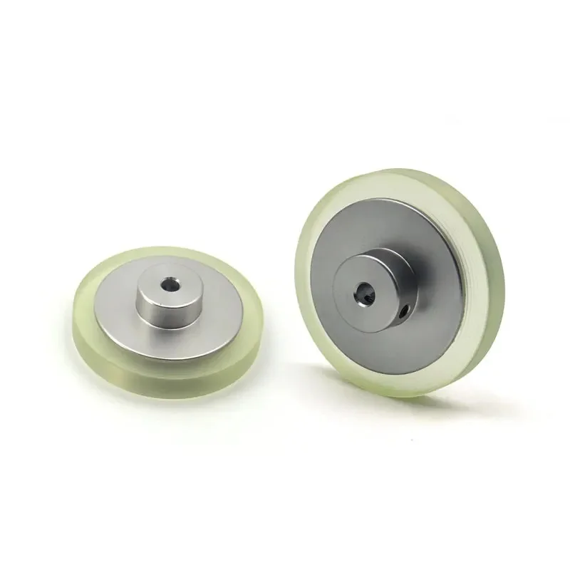 Compteur de longueur synchrone de roue métallique en polyuréthane, distance de comptage, diamètre du caoutchouc, 200mm φ6mm 8mm 10mm