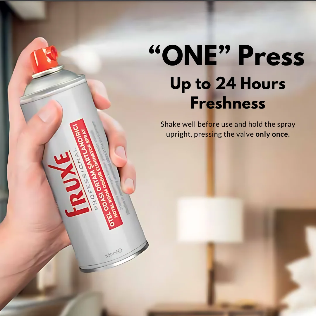 Fruxe Professional Odor Eliminator Spray - 500ml | Instant Impact Air Freshener for Hotels, Homes & Offices