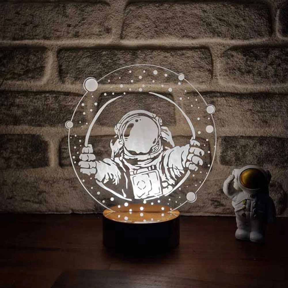 Astronaut Window Figure LED Decorative Table Lamp - Unique Gift Illumination