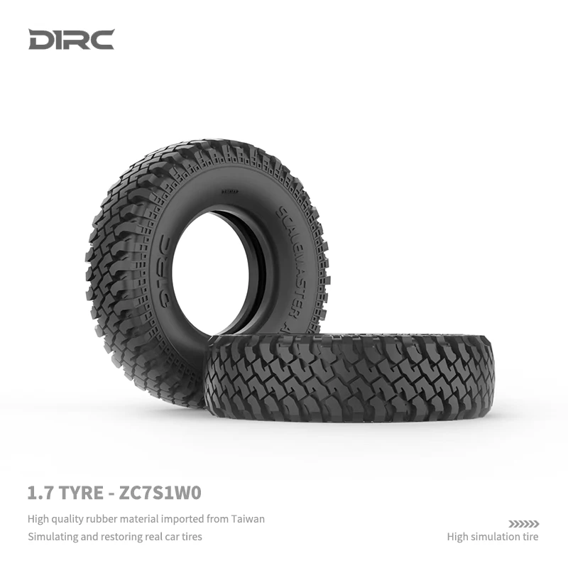 D1RC 1/10 Simulation 90MM Diameter 1.7Inch Tires For SCX10 D90 D110