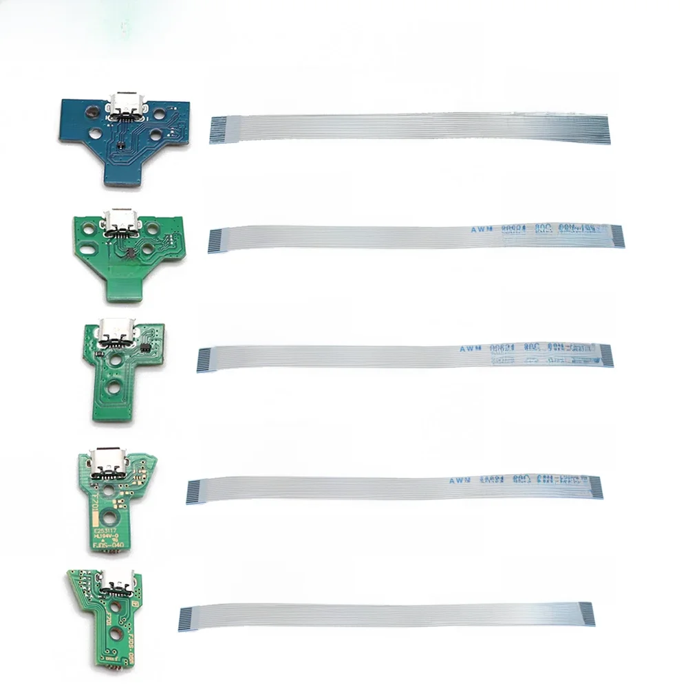 Tingdong para controlador ps4 micro usb placa de carregamento porta soquete jack doca 12pin 14pin