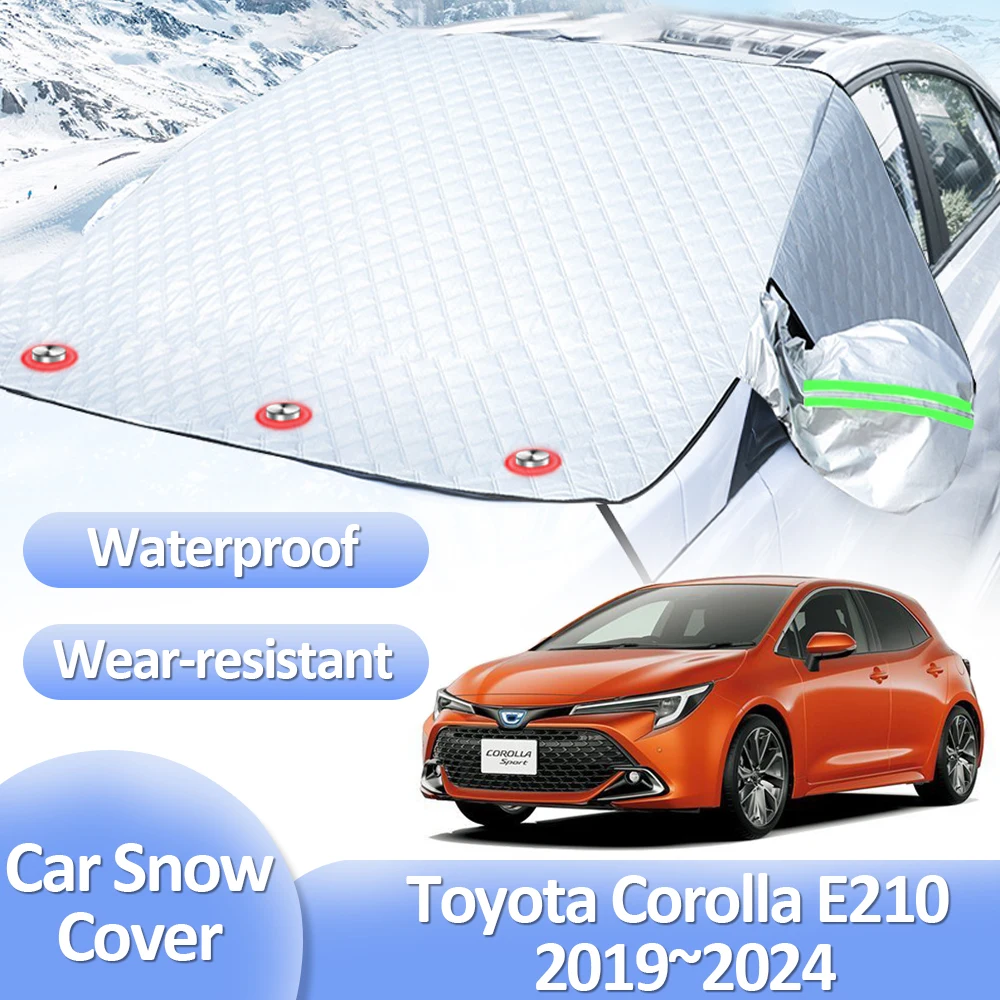 Car Snow Cover for Toyota Corolla E210 Auris Allion 2019~2024 Winter Anti-Frost Windshield Ice Protecti Exterior Auto Accessorie