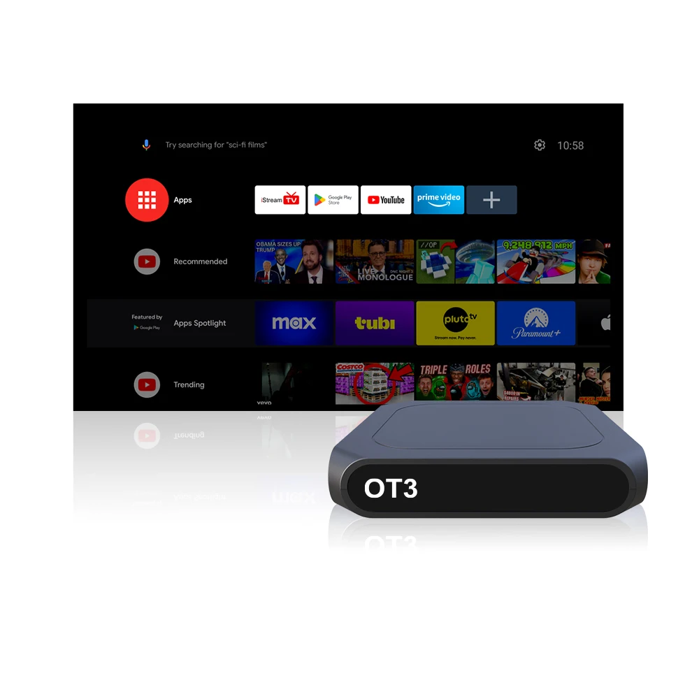 Ostark 6K HD Android 12.0 TV Box OT3 Allwinner H618 DDR4 2GB + 32GB support youtube m3u Built-in Wi-Fi