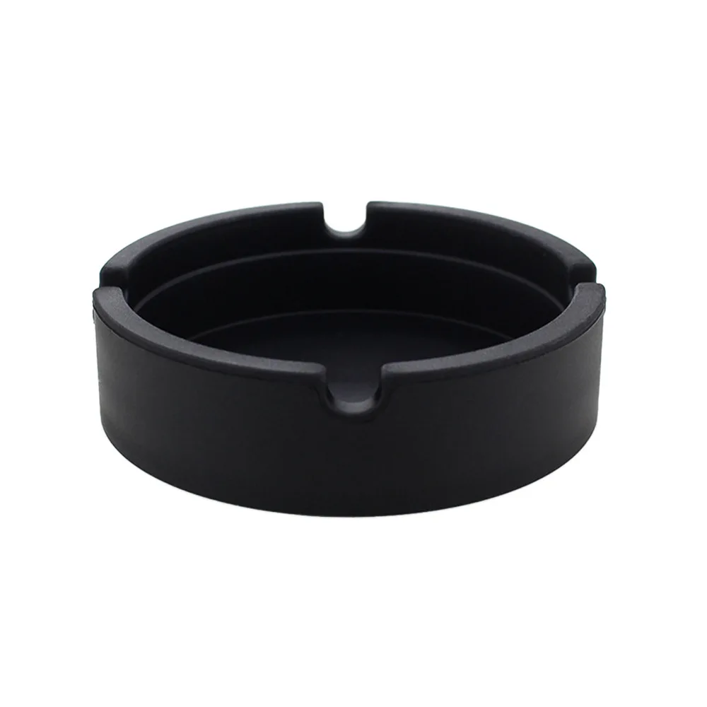 Soft Round Silicone Ashtray for Cigarette Smoking Accessories