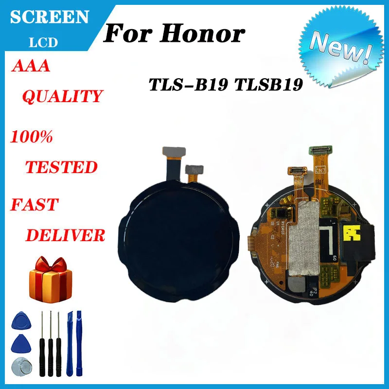 

New For huawei honor TLS-B19 TLSB19 Watch Magic smartwatch LCD assembly + touch Watch screen repair accessories