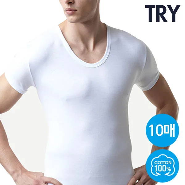 [Ty] 10 male pure cotton half-sleeve running for four seasons