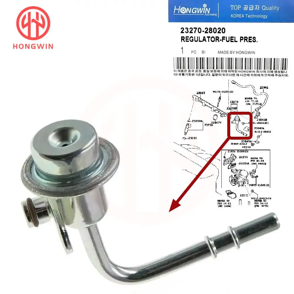 PR4142 New Fuel Injection Pressure Regulator For Toyota Camry RAV4 Scion tC 2001-2007 FPD8,32505,3G1049,FD420,23270-28020,32505