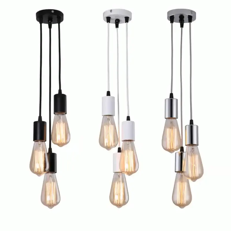 Industrial Style Pendant Light Led Modern Small Pendant Light Ceiling Light Three-Head Pendant Light Personalized Island Dining Room