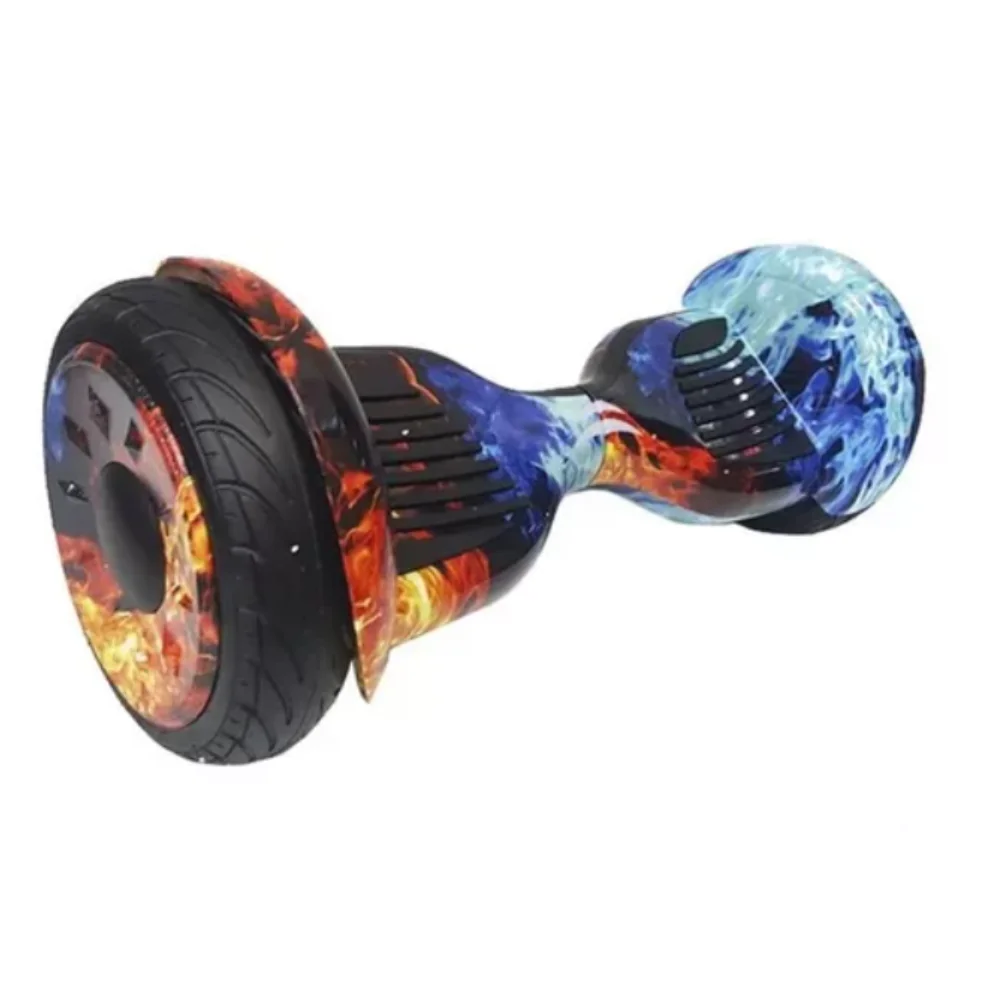 Hoverboard Original 10 Polegadas Fogo Gelo Skate Elétrico Led Bluetooth e Bolsa