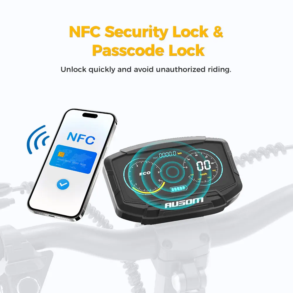 سكوتر كهربائي Ausom L2 بمحرك مزدوج 800 وات * 2، سرعة أقصى 55 كم/ساعة، نطاق أقصى 70 كم 15.6 أمبير 48 فولت 10 بوصة إطارات لجميع التضاريس فرامل قرصية مزدوجة #6