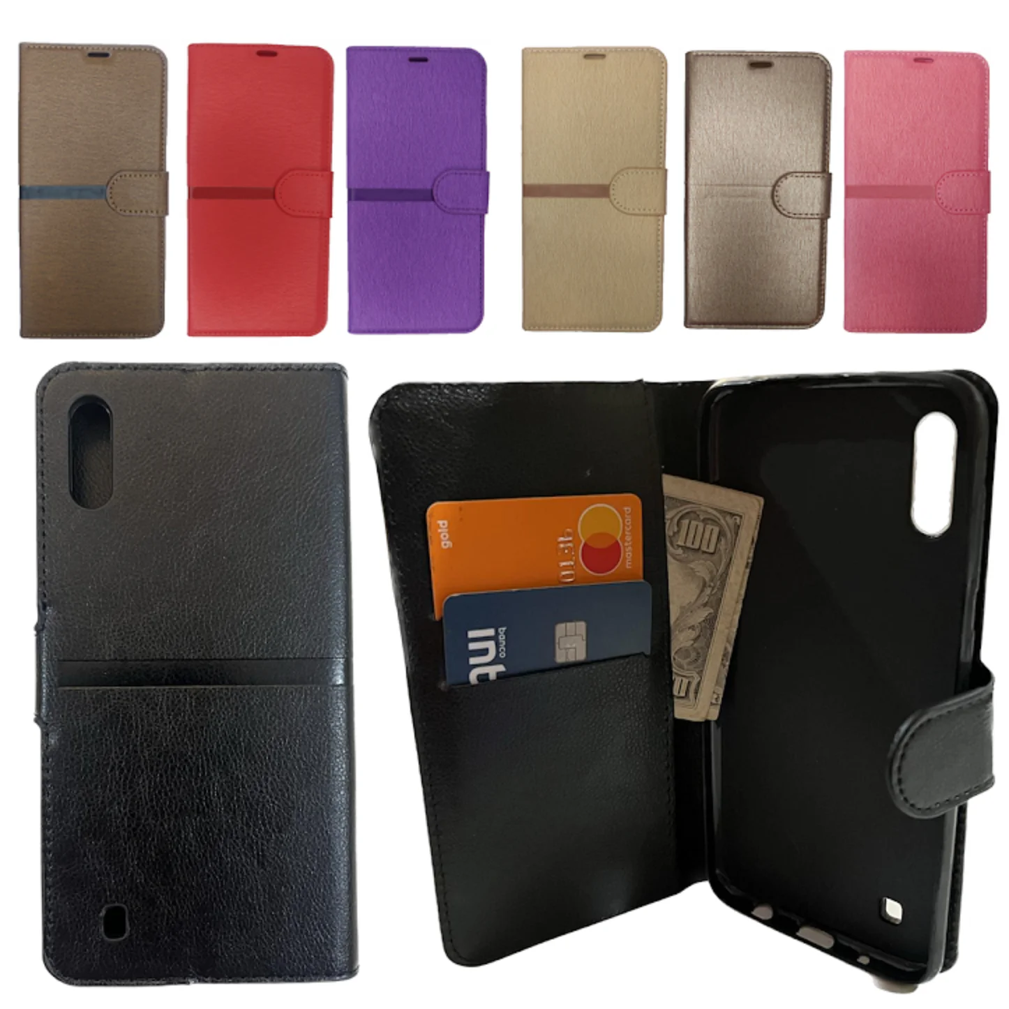 Samsung Galaxy A10 Compatible Wallet Case-Case