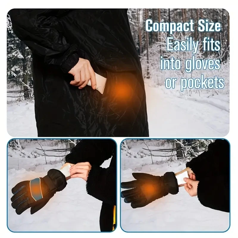 1/5Pairs Winter Hand Warmer Heating Pack Portable Disposable Up to 8 Hours for Outdoor Sking , Camping, Hunting Warming Heating