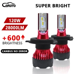 CAMOTO 2PCS H4 H7 LED Car Headlights 9005 9006 28000 Lumens H1 H11 headlight H3 H13 9004 9007 Canbus Automobile Fog Lamp